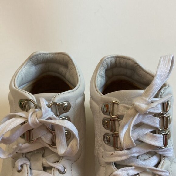 Rag & Bone White High Top Leather Sneakers Size 37  Designer Shoes - Picture 9 of 12